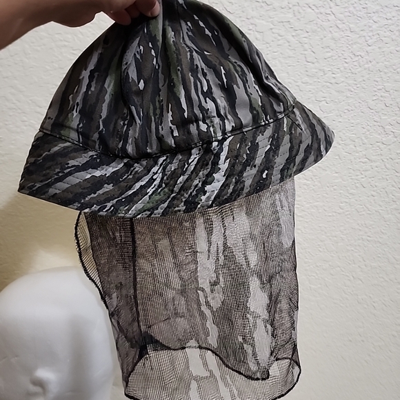 Vintage Original Jones Water Repellent Bucket Hat Camo/mesh Made in USA Sz S Kid - Picture 3 of 7